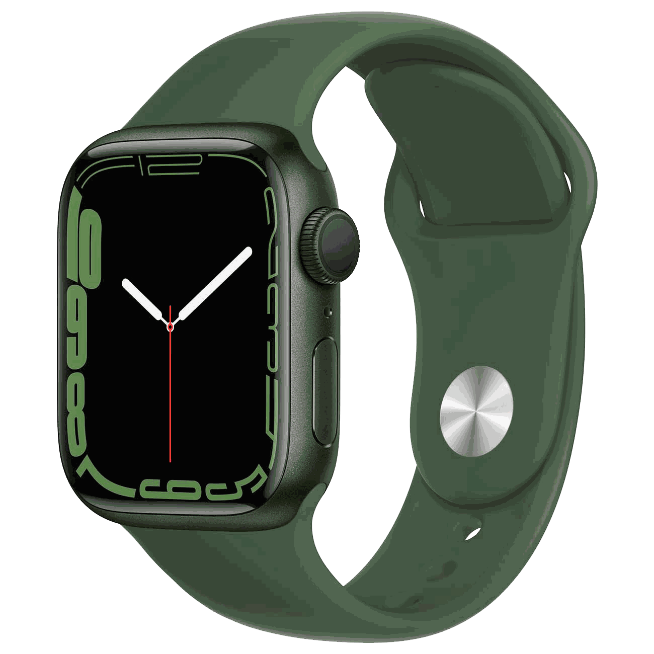 Apple Watch S7 45mm Green Sport Band