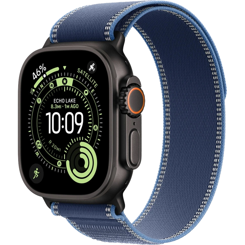 Apple Watch Ultra 3 Black Trail Loop Blue/Bright Blue